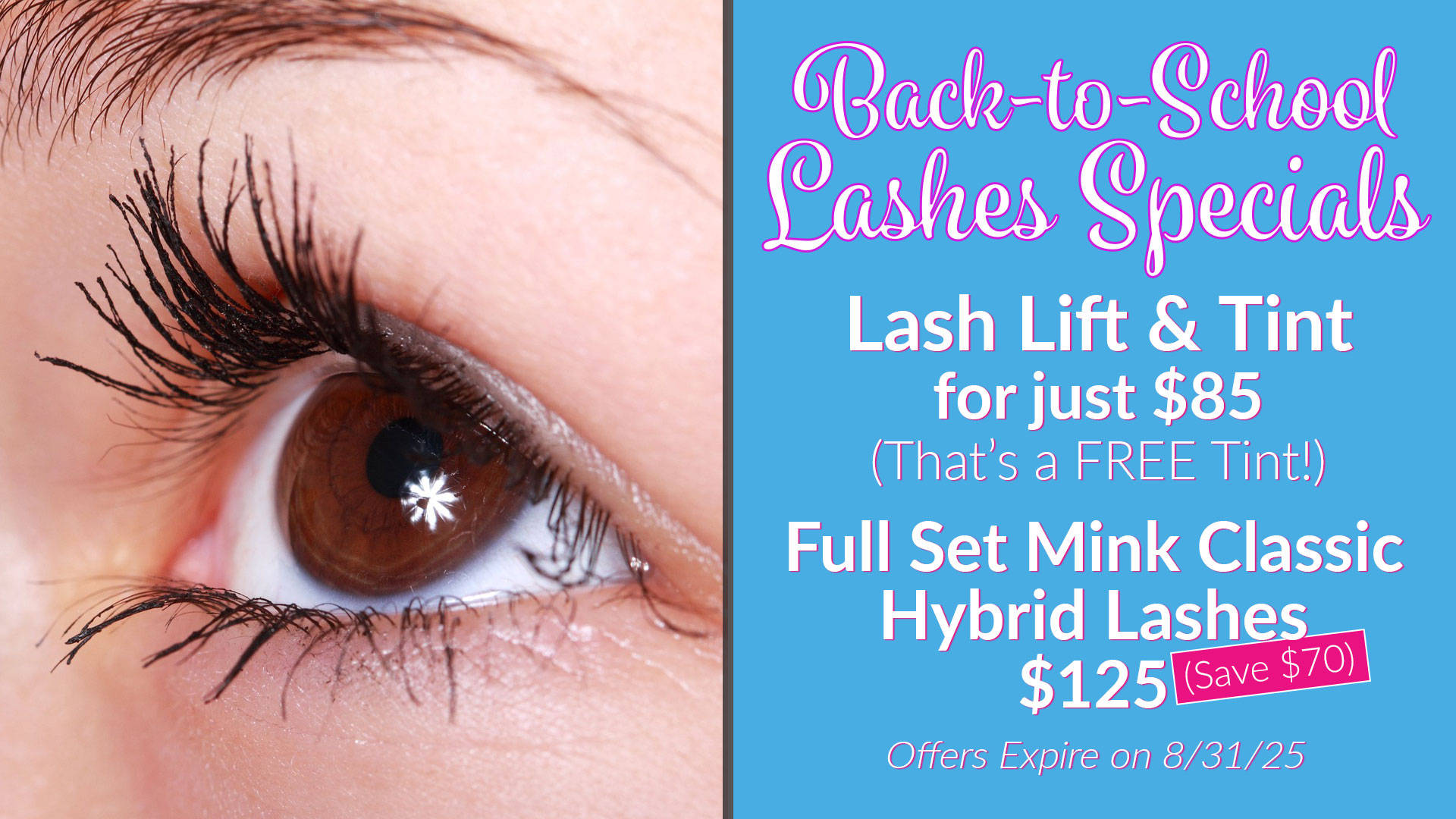 Back-to-School Student Special Lashes